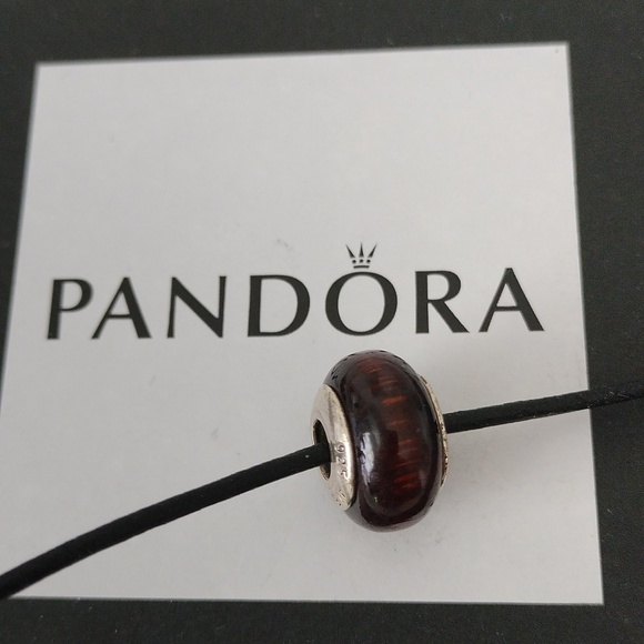 Pandora Retired Coracao de Negro Wood Bead - 790704 - Picture 5 of 5